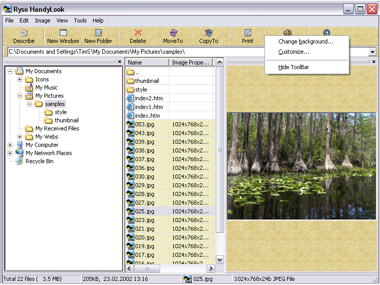 RYSO HandyLook Screenshot